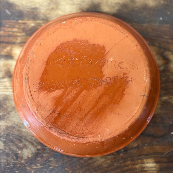 Vintage Handcrafted Floral Ceramic Bowl - Picture 5 of 8